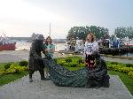 Bosman - zwiedzamy Koobrzeg - pomnik Rybaka i Rybaczki