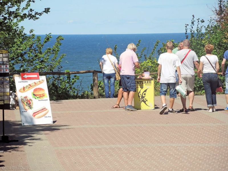 Jastrzbia Gra - Promenada wiatowida - taras widokowy na klifie