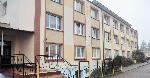 Powiatowa Bursa Szkolna - budynek - widok od strony kompleksu boisk