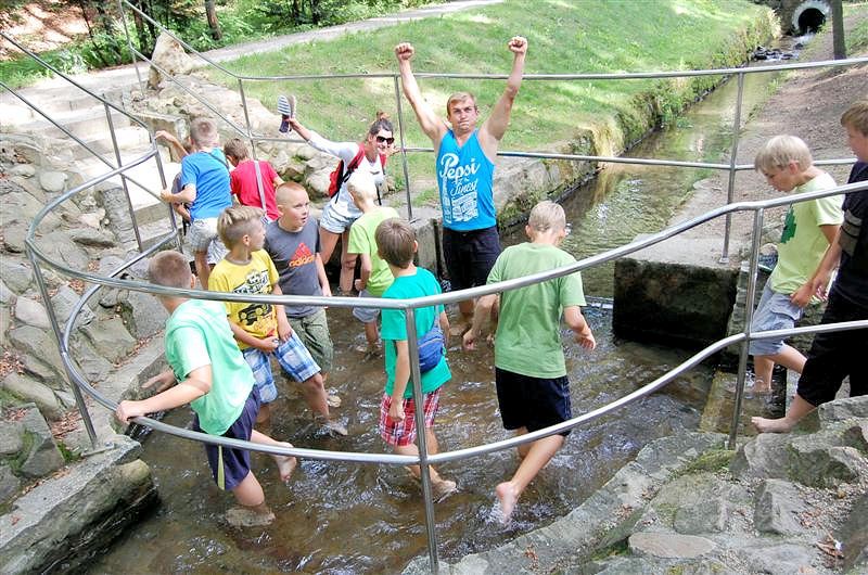 Banderoza - poznajemy Guchoazy - Park Zdrojowy - basenik do zanurzania ng