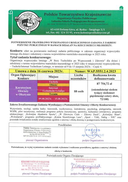 Kuratorium Owiaty w Olsztynie - Tuchola - Cz 4