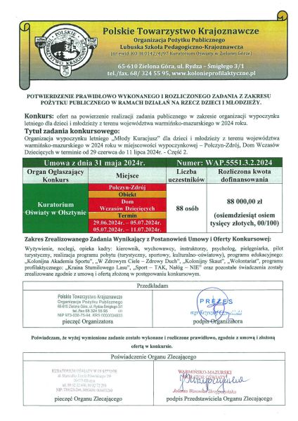 Kuratorium Owiaty w Olsztynie - Poczyn Zdrj - Cz 2