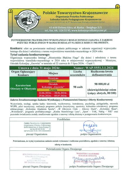 Kuratorium Owiaty w Olsztynie - Mrzeyno - Cz 1