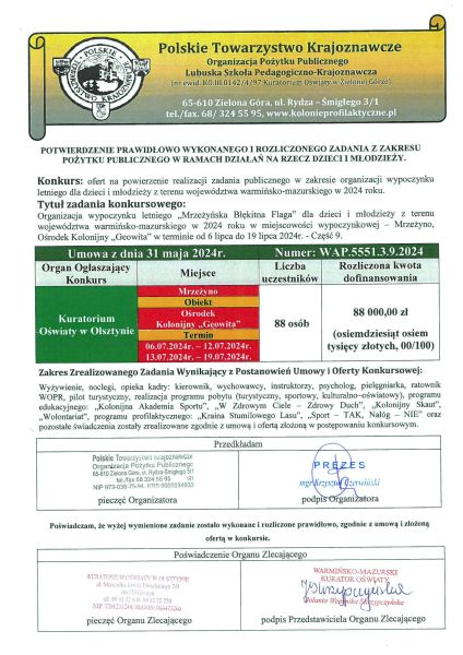 Kuratorium Owiaty w Olsztynie - Mrzeyno - Cz 9